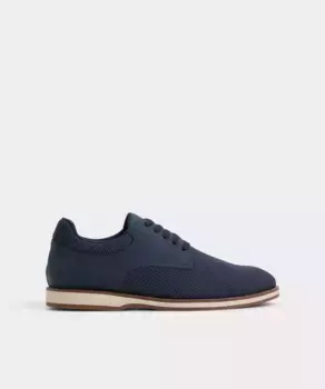Мужские туфли на шнуровке с круглым носком Aldo, тёмно-синий