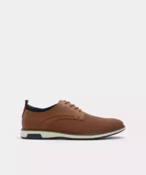 Мужские туфли на шнуровке с круглым носком Aldo, коричневый
