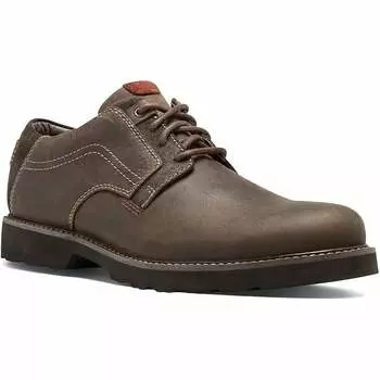 Мужские туфли-оксфорды Revdusk Lace Up Oxford в коричневых гладких тонах Dunham