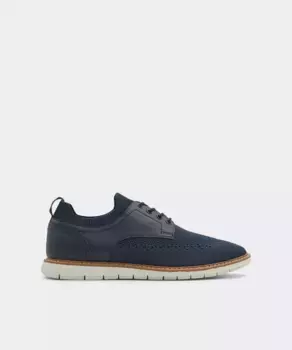 Мужские туфли с круглым носком и шнуровкой Aldo, тёмно-синий