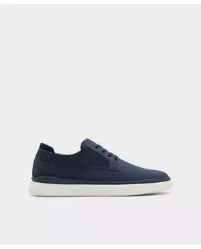 Мужские туфли синего цвета на шнуровке с круглым носком Aldo, темно-синий