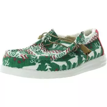 Мужские туфли-слипоны Wally Ugly Sweater из искусственного меха и парусины Hey Dude