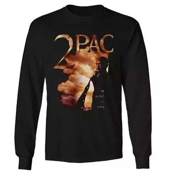 Мужские туфли Tupac Me Against The World с длинным рукавом Licensed Character, черный