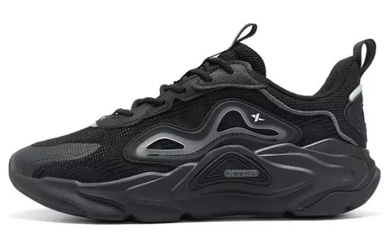 Мужские туфли Yuno Lifestyle с низким верхом, черные Xtep