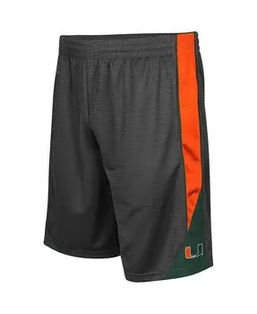 Мужские угольно-серые шорты turnover miami hurricanes Colosseum, мульти