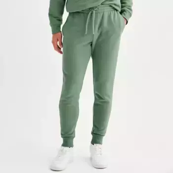 Мужские ультрамягкие флисовые брюки средней плотности Tek Gear, цвет valiant green