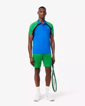 Мужские ультрасухие эластичные теннисные шорты Lacoste, зеленый
