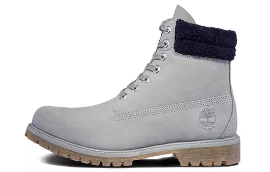 Ботинки Timberland Waterproof 6 Inch Double Collar 'Grey Furry Blue'