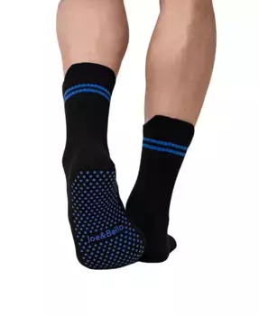 Мужские унисекс носки Gripper с противоскользящим покрытием Joe & Bella, черный