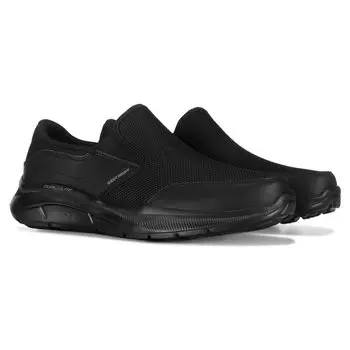 Мужские устойчивые широкие слипоны из пены с эффектом памяти Skechers, черный