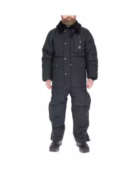 Мужские утепленные комбинезоны Iron-Tuff с капюшоном – прочная экипировка для экстремальных холодов RefrigiWear, синий