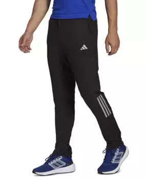 Мужские утепленные спортивные брюки Own The Run Astro с сужением и светоотражающими элементами adidas, черный