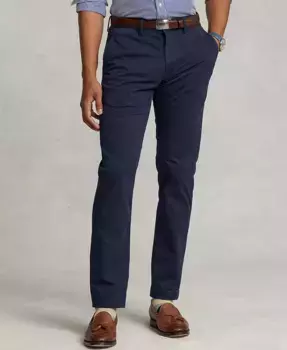 Мужские узкие эластичные брюки чинос Polo Ralph Lauren, синий