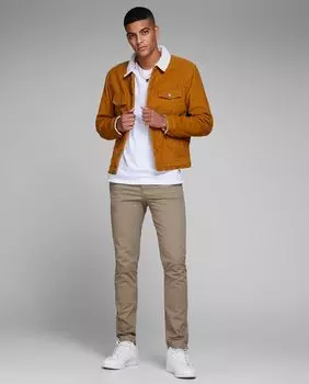 Мужские узкие бежевые брюки чинос Jack & Jones Jack & Jones, бежевый