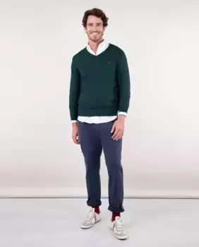 Мужские узкие брюки-чинос из габардина El Ganso, тёмно-синий