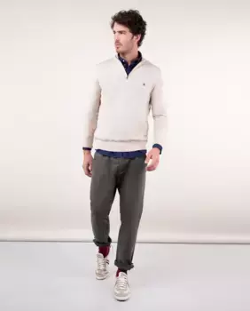 Мужские узкие брюки-чинос из габардина El Ganso, цвет Caqui