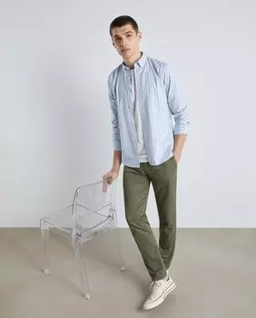 Мужские узкие брюки чинос стрейч Easy Wear, хаки