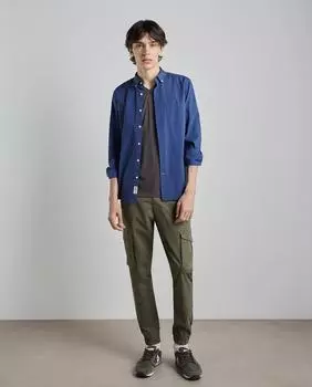 Мужские узкие брюки из эластичного хлопка с множеством карманов Easy Wear
