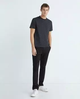 Мужские узкие брюки из хлопка стрейч Michael Kors, черный