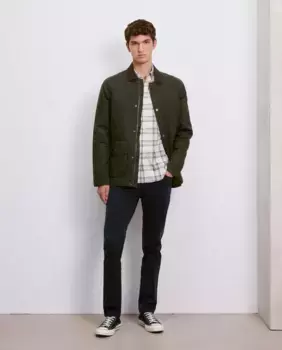 Мужские узкие брюки с пятью карманами стрейч Easy Wear, темно-синий