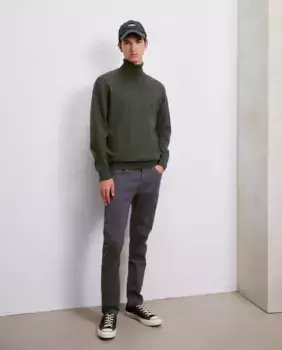 Мужские узкие брюки с пятью карманами стрейч Easy Wear, антрацит