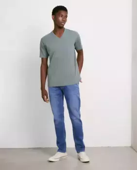 Мужские узкие джинсы джинсового трикотажа Easy Wear, голубой