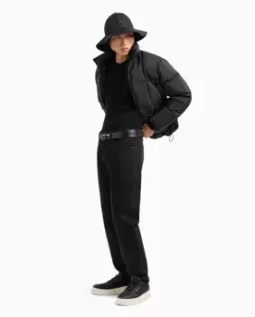 Мужские узкие джинсы из хлопка стрейч J13 Armani Exchange, черный