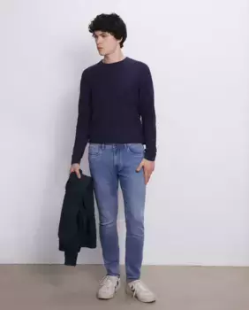 Мужские узкие джинсы из трикотажного денима Easy Wear, цвет Azuln