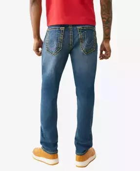 Мужские узкие джинсы Rocco Super T без отворотов True Religion, синий