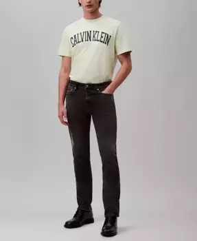Мужские узкие джинсы с эффектом стрейч Calvin Klein, синий