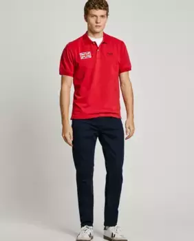 Мужские узкие джинсы Track облегающего кроя из стрейчевой ткани Pepe Jeans, синий