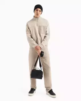 Мужские узкие хлопковые джинсы J13 Armani Exchange, бежевый