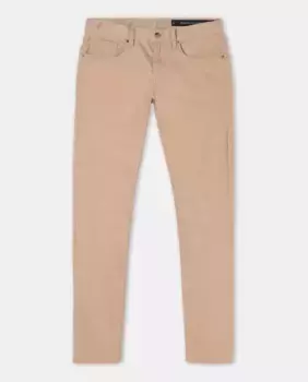 Мужские узкие хлопковые джинсы J13 Armani Exchange, бежевый