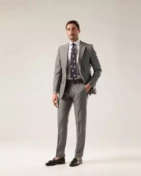 Мужские узкие классические брюки без железа Puroego, серый