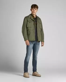 Мужские узкие синие джинсы Glenn Jack & Jones, синий