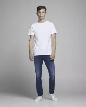 Мужские узкие трикотажные джинсы цвета индиго Glenn синего цвета Jack & Jones, синий