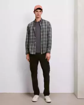 Мужские узкие вельветовые брюки с множеством карманов Easy Wear, антрацит