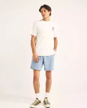 Мужские вельветовые шорты Cord Jam с эластичным поясом Rhythm, голубой