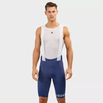 Мужские велосипедные шорты BX Umbrail SIROKO, темно-синий/белый