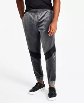 Мужские велюровые джоггеры стандартной посадки с цветными блоками, созданные для macy's INC International Concepts, мульти