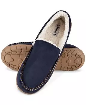 Мужские венецианские мокасины с контрастной строчкой Haggar, синий