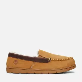 Мужские венецианские тапочки из овчины Mendon Peak с воротником из нубука Timberland, цвет Wheat