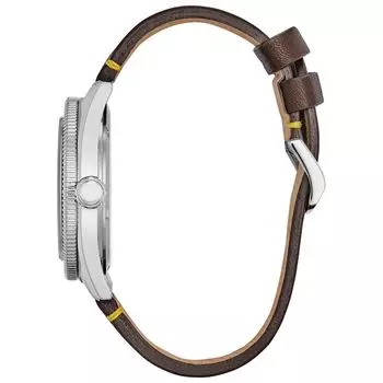 Мужские винтажные часы Disney Eco-Drive с Микки Маусом и 100-летием Микки Мауса с кожаным ремешком от производителя — AW1599-00W Citizen