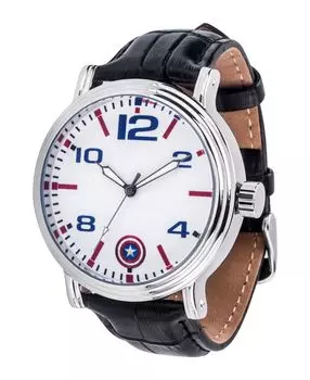 Мужские винтажные часы из серебряного сплава Marvel Капитан Америка, 44 мм ewatchfactory