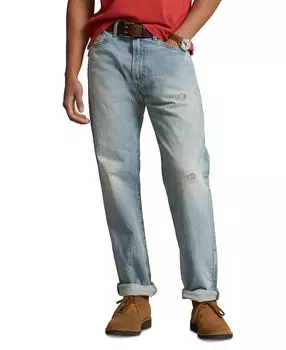 Мужские винтажные джинсы классического кроя с эффектом потертости Polo Ralph Lauren, мульти
