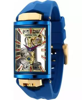 Мужские винтажные механические многофункциональные часы 35294 с золотым циферблатом Invicta, золото