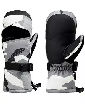 Мужские водонепроницаемые лыжные варежки 3M Thinsulate, зимние спортивные перчатки для снега Alpine Swiss, зеленый