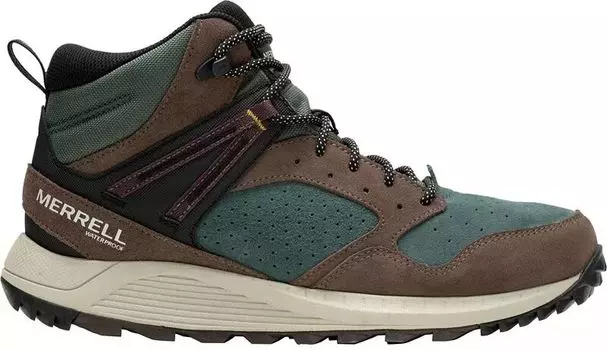 Мужские водонепроницаемые походные ботинки Merrell Wildwood средней длины из кожи
