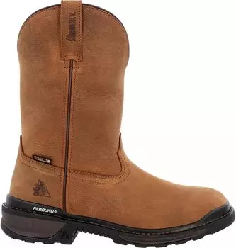 Мужские водонепроницаемые рабочие ботинки Rocky Rams Horn, коричневый