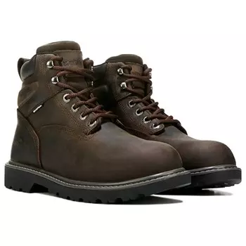 Мужские водонепроницаемые рабочие ботинки среднего/широкого размера с мягким носком и мягким носком Wolverine, коричневый